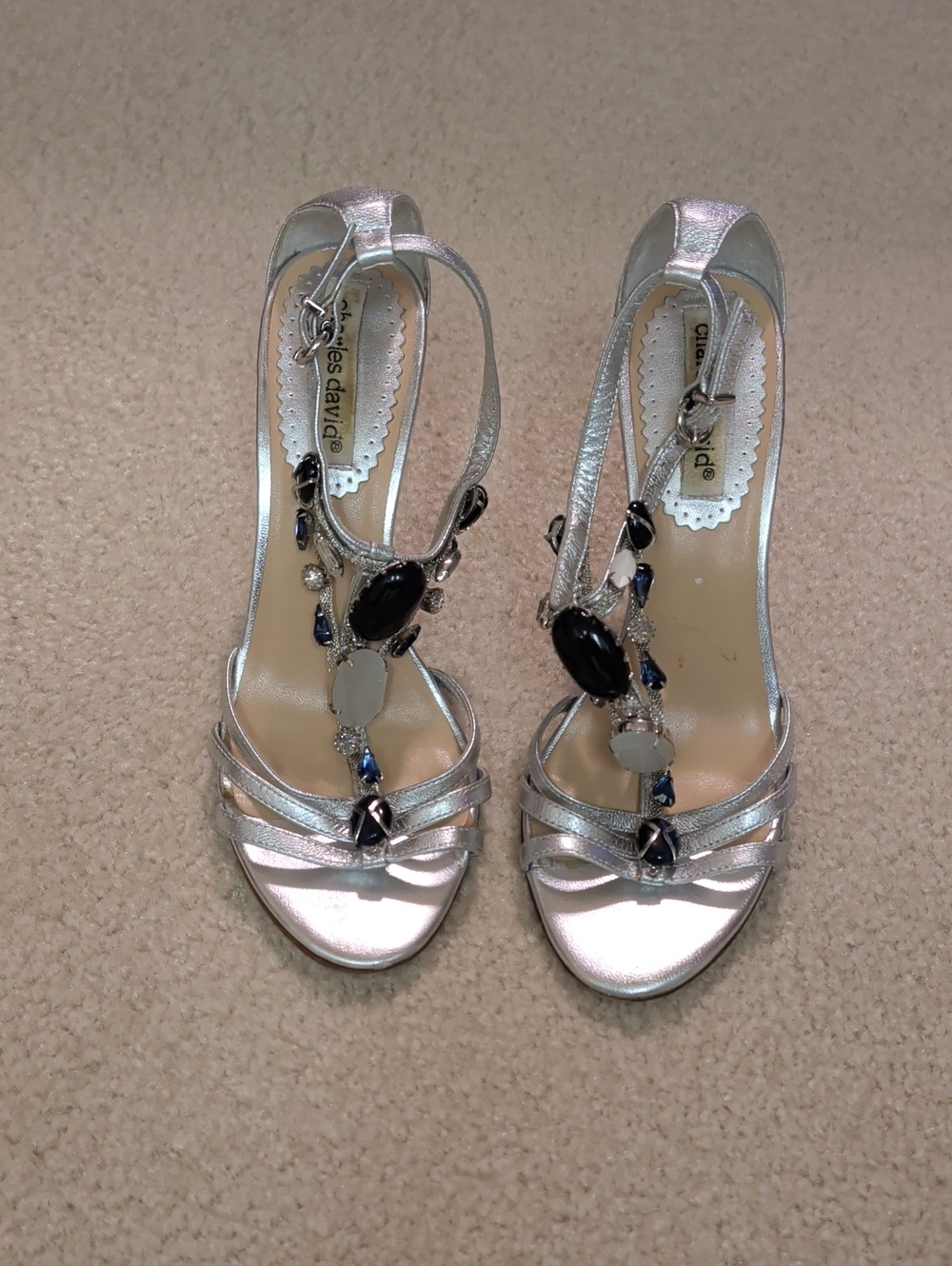 Beautiful Bejeweled Charles David Heels